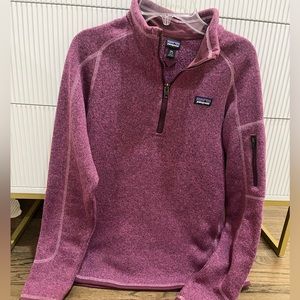 Patagonia- dark purple pullover/quarter zip, size XXL 16/18